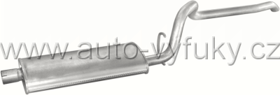 Tlumi vfuku koncov JEEP CHEROKEE 4.0 4X4 HARD TOP 9/1994-12/1996 3960ccm 133kW / 185HP KAT