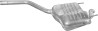 Koncový tlumič 13.167 Mercedes C200 W202 / T202 1993–2000