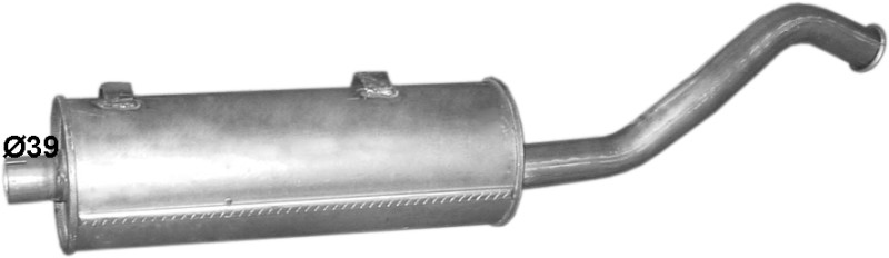 Tlumič 69.100 Mercedes Unimog U32/U34/WB 1720 / U40/U40T/U45/U52/U55T/U60/U60T/U600/U600T od 1976