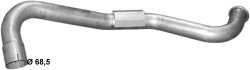Výstupní trubka 69.109 Mercedes Unimog U54/U66/U72/U800 / U65/U70/U80/U84/U900 1961–1990