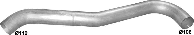Výstupní trubka 69.114 Mercedes 17-18 T, 19-33 T