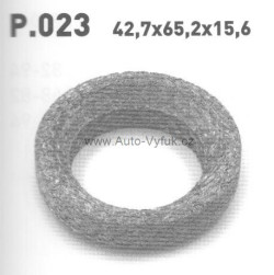Těsnicí kroužek výfuku P.023 42,7x65,2x15,6