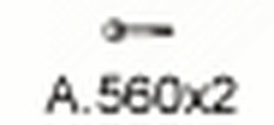 Spojovací materiál výfuku A.560 M8 × 1,25 × 50 mm
