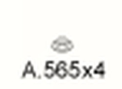 Spojovací materiál výfuku A.585 M8 × 1,25 × 75 mm