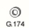 Gumový závěs výfuku G.174 61,3x35,7x12