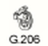 Gumový závěs výfuku G.206