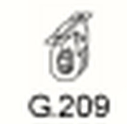 Gumový závěs výfuku G.209