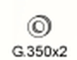 Gumový závěs výfuku G.350 69,3x46,2x13