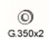 Gumový závěs výfuku G.350 69,3x46,2x13