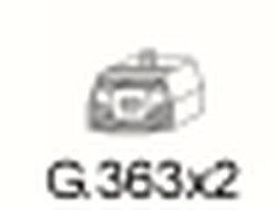 Gumový závěs výfuku G.363