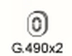 Gumový závěs výfuku G.490