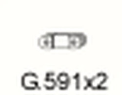 Gumový závěs výfuku G.591