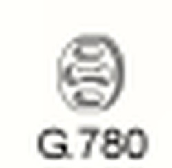 Gumový závěs výfuku G.780