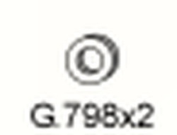 Gumový závěs výfuku G.798 70,5x49x11,5