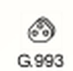Gumový závěs výfuku G.993