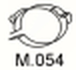 Montážní díl výfuku M.054