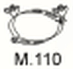 Montážní díl výfuku M.110