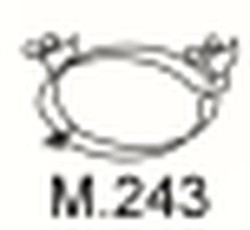 Montážní díl výfuku M.243