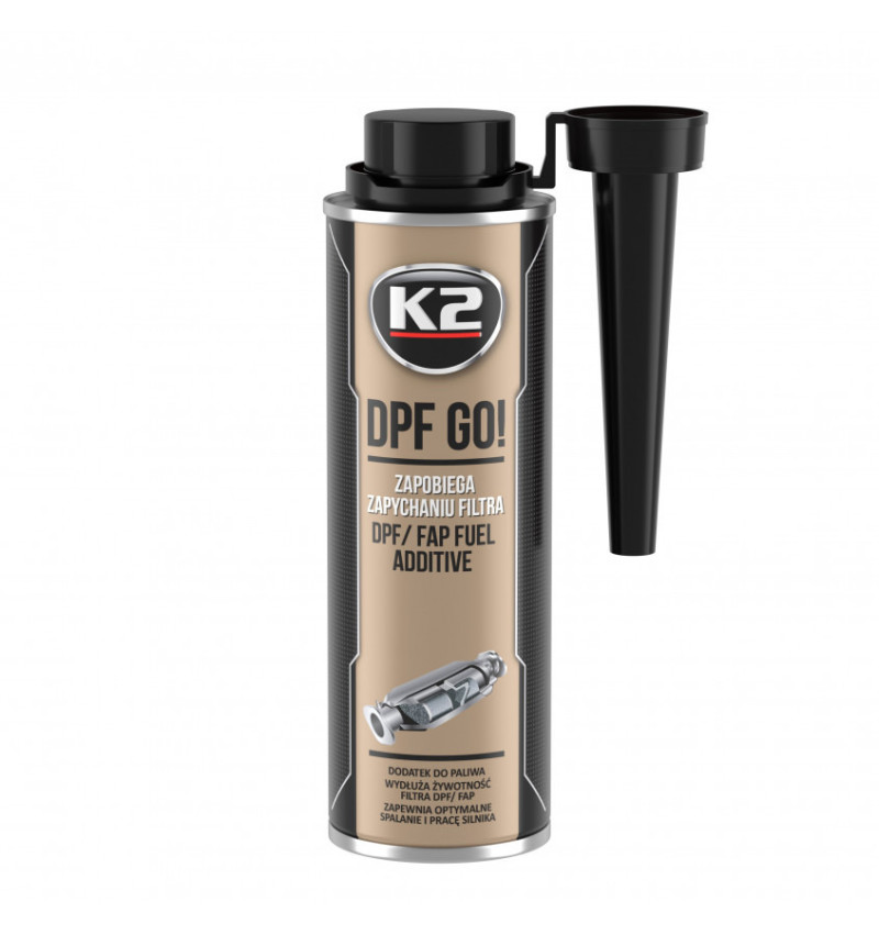 K2 DPF Go přísada do nafty pro čištění filtru DPF 250 ml