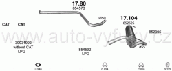 OPEL ASTRA J 1.4 SEDAN 12/2009-10/2015 1364ccm 88-103kW / 120-140HP KAT 1.4i Turbo