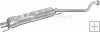 Tlumi� v�fuku st�edn� OPEL ASTRA G 1.8 HATCHBACK 4/1998-9/2000 1796ccm 85kW / 115HP KAT 1.8i 16V