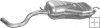Tlumič koncový Audi A3 1.8 -20V 09/96 -05/03; VW Golf IV 1.6 FS Tlumič koncový Audi A3 1.8 -20V 09/96 -05/03; VW Golf IV 1.6 FS