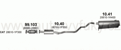 HYUNDAI ix20 1.4 11/2010-7/2019 1396ccm 66kW / 99HP KAT 1.4i