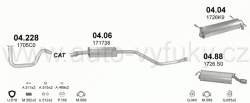 CITROEN ZX 1.4 HATCHBACK 3/1991-0/1998 1360ccm 55kW / 75HP KAT 1.4i