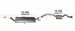 MERCEDES A170 - W169 1.7 9/2004-6/2012 1699ccm 85kW / 116HP KAT 1.7i