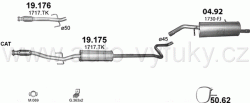 CITROEN DS3 1.4 HATCHBACK 11/2009-7/2015 1397ccm 70-72kW / 95-96HP KAT 1.4 VTi