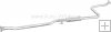 Tlumič střední Honda Civic 83-87 1.5i CRX Tlumič střední Honda Civic 83-87 1.5i CRX
