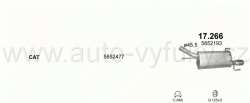 OPEL CORSA C 1.8 9/2000-7/2006 1796ccm 92kW / 125HP KAT 1.8i 16V
