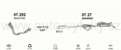 FIAT BRAVA 1.6 HATCHBACK 6/1998-9/1998 1581ccm 66-76kW / 90-103HP KAT 1.6 i.e. 16V