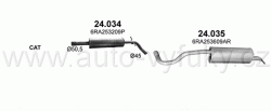 SKODA RAPID 1.0 SEDAN, SPACEBACK 6/2017-12/2019 999ccm 70-81kW / 95-110HP KAT 1.0 TSi
