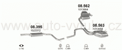 FORD MONDEO 2.5 HATCHBACK, SEDAN 8/1994-7/1999 2544ccm 123kW / 168HP KAT 2.5i V6 24V