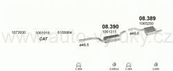 FORD FOCUS 1.6 SEDAN 8/1998-9/2004 1596ccm 73kW / 99HP KAT 1.6i 16V