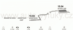 NISSAN PRIMERA 2.0 HATCHBACK, SEDAN 5/1993-0/1996 1998ccm 92kW / 125HP KAT P10E