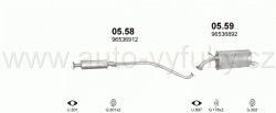 DAEWOO KALOS 1.4 HATCHBACK 0/2002-5/2008 1399ccm 61-69kW / 83-94HP KAT 1.4i
