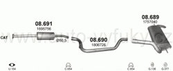 FORD FOCUS III 1.6 HATCHBACK 4/2011-6/2019 1596ccm 88-92kW / 120-125HP KAT 1.6 Ti-VCT