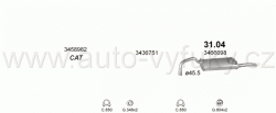 VOLVO 440 1.7 LIFTBACK 9/1988-2/1992 1721ccm 64kW / 87HP KAT DL, GL, GLE