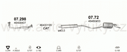 FIAT PUNTO 1.2 HATCHBACK , CABRIO 1/1993-8/1999 1242ccm 43kW / 58HP KAT 60 MAN.
