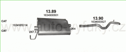 MERCEDES ML270 - W163 2.7 D 12/1999-6/2005 2685ccm 120kW / 163HP KAT 270 CDi Turbo Diesel