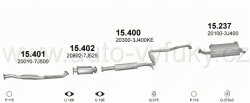 NISSAN PRIMERA 2.0 HATCHBACK, SEDAN 6/1999-1/2002 1998ccm 101kW / 138HP KAT 2.0i 16V