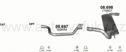 FORD FOCUS III 2.0 D HATCHBACK 4/2011-0/2016 1997ccm 85-100-103-120kW / 115-136-140-163HP KAT 2.0 TDCi Turbo Diesel