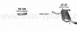 KIA SPORTAGE 2.7 4/2004-11/2010 2656ccm 129kW / 175HP KAT 2.7i V6 24V 4WD Aut.