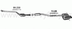 MERCEDES C200 - CL203 2.0 COUPE 5/2002-5/2008 1796ccm 120kW / 163HP KAT 1.8 Kompressor