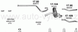 OPEL ASTRA J 1.4 KOMBI 12/2009-10/2015 1364ccm 88-103kW / 120-140HP KAT 1.4i Turbo