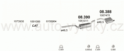 FORD FOCUS 1.6 HATCHBACK , CABRIO 8/1998-9/2004 1596ccm 73kW / 99HP KAT 1.6i 16V