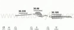 VOLKSWAGEN VENTO 1.9 D SEDAN 8/1996-2/1999 1896ccm 66kW / 90HP KAT 1.9 TDi Turbo Diesel