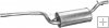 Tlumič střední Ford Focus 1.4i -16V hatchback,combi 98- Tlumič střední Ford Focus 1.4i -16V hatchback,combi 98-